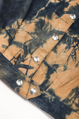 Recess Designer Consignment Vintage Gino Paoli Tie Dye Tissue Suede Jacket & Skirt Set Los Angeles Resale