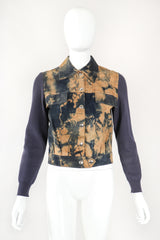 Recess Designer Consignment Vintage Gino Paoli Tie Dye Tissue Suede Jacket & Skirt Set Los Angeles Resale