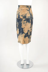 Recess Designer Consignment Vintage Gino Paoli Tie Dye Tissue Suede Jacket & Skirt Set Los Angeles Resale