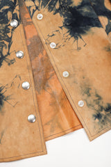 Recess Designer Consignment Vintage Gino Paoli Tie Dye Tissue Suede Jacket & Skirt Set Los Angeles Resale