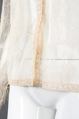 Recess Los Angeles Vintage Giorgio Sant'Angelo Bead Fringe Mesh Lace Blouse