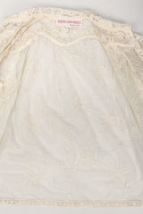 Recess Los Angeles Vintage Giorgio Sant'Angelo Bead Fringe Mesh Lace Blouse