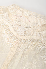 Recess Los Angeles Vintage Giorgio Sant'Angelo Bead Fringe Mesh Lace Blouse