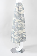 Recess Los Angeles Vintage Giorgio Armani Wool Silk River Chinoiserie Gauze Skirt