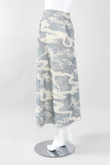 Recess Los Angeles Vintage Giorgio Armani Wool Silk River Chinoiserie Gauze Skirt