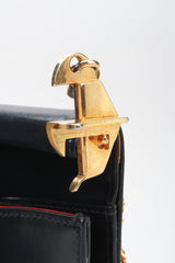 Recess Los Angeles Vintage Giotti Leather Hinged Box Bag