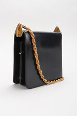 Recess Los Angeles Vintage Giotti Leather Hinged Box Bag