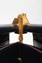 Recess Los Angeles Vintage Giotti Leather Hinged Box Bag