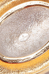 Recess Los Angeles Vintage Givenchy Gold Crystal Oval Collar Choker Necklace & Earring Set