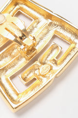 Recess Designer Consignment Vintage Givenchy Logo Button Earrings Los Angeles Resale
