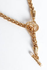 Vintage Givenchy Love Pearl Choker Necklace pendant/rod detail @ Recess Los Angeles