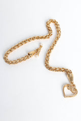 Vintage Givenchy Love Pearl Choker Necklace flat art display @ Recess Los Angeles