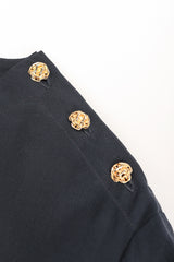 Recess Los Angeles Designer Consignment Vintage Gloria Sachs Silk Chiffon Blouse & Pleated Skirt Set