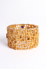 Vintage Brutalist Mid Century Cage Cuff Bracelet back at Recess Los Angeles