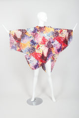 Vintage Rainbow Mosaic Poncho Full at Recess LA