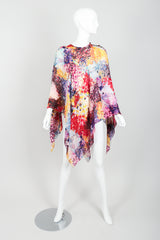 Vintage Rainbow Mosaic Poncho at Recess LA
