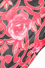 Recess Los Angeles Designer Consignment Vintage Gottex Floral Lace Sheer Chiffon Shawl Wrap