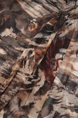 Recess Los Angeles Vintage Gottex Mesh Jungle Cat Swimsuit Cover Up Skirt Gaultier Soleil