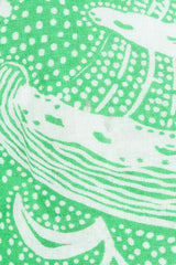 Vintage Greta Plattry for Teal Traina Butterfly Sleeve Frock Top & Skirt Set Fabric Stain at Recess