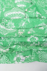 Vintage Greta Plattry for Teal Traina Butterfly Sleeve Frock Top & Skirt Set Fabric at Recess