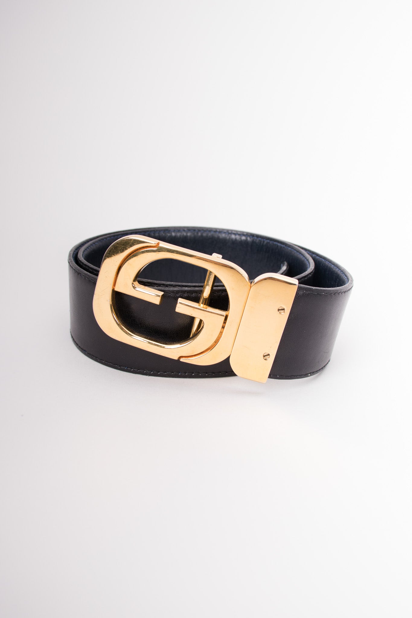 Gucci Camelia Interlocking G Leather Belt