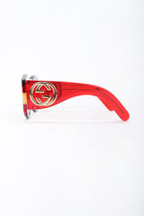 Recess Designer Consignment Gucci GG0177S Rounded Stripe Sunglasses Los Angeles Resale