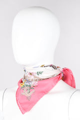 Recess Los Angeles Vintage Gucci Vittorio Accornero Floral Butterfly Scarf