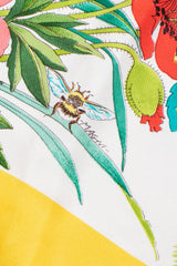 Recess Los Angeles Vintage Gucci I Continenti Magni Yellow Koala Flora Fauna Scarf