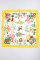Recess Los Angeles Vintage Gucci I Continenti Magni Yellow Koala Flora Fauna Scarf
