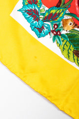 Recess Los Angeles Vintage Gucci I Continenti Magni Yellow Koala Flora Fauna Scarf
