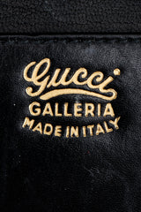 Vintage Gucci Lizard Leather Envelope Clutch gold signature stamp at Recess