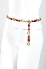 Recess Designer Consignment Vintage Gucci Enamel Chain Belt Los Angeles Resale Recycled