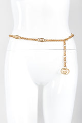 Recess Los Angeles Vintage Gucci Gold Interlocking GG Logo Chain Belt