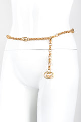 Recess Los Angeles Vintage Gucci Gold Interlocking GG Logo Chain Belt