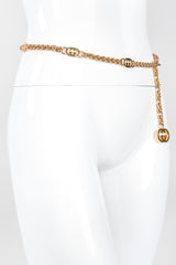 Recess Los Angeles Vintage Gucci Gold Interlocking GG Logo Chain Belt