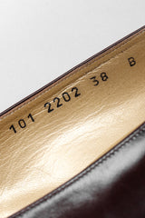 Recess Los Angeles Vintage Gucci GG Logo Leather Heels