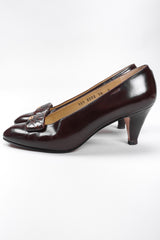 Recess Los Angeles Vintage Gucci GG Logo Leather Heels