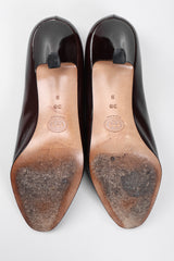 Recess Los Angeles Vintage Gucci GG Logo Leather Heels