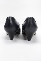 Recess Los Angeles Vintage Gucci Leather Fringe Flap Everyday Stacked Loafer Heels