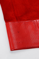 Vintage Gucci 1970s Suede Dionysus Trench Coat Stains on leather sleeve cuffs