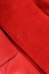 Vintage Gucci 1970s Suede Dionysus Trench Coat Stains on suede near pocket