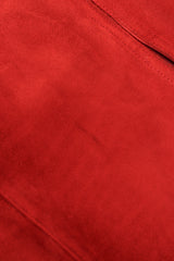 Vintage Gucci 1970s Suede Dionysus Trench Coat Stains on Suede at back