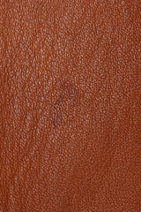Vintage Gucci 1970s Cognac Suede Iconic Enamel Web Trench Coat Leather Stain
