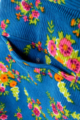 Gucci 2017 Pre-Fall Floral Cropped Corduroy Pant missing left back pocket detail @ Recess LA