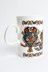 Vintage Gucci Gilded Floral Signed Mugs (Set of 2) handle @ Recess LA