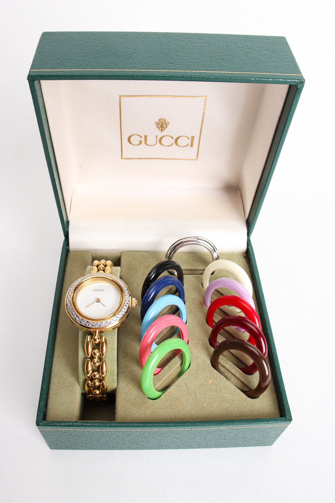 Gucci gold watch bracelet Clearance