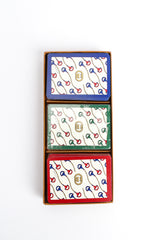 Vintage Gucci 3 Deck Signed Playing Card Boxed Set decks @ Recess LA