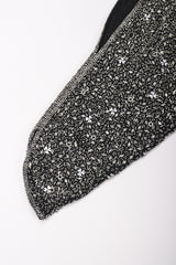 Recess Los Angeles Vintage Rare Halston Beaded Starry Dolman Sleeve Dress