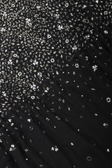 Recess Los Angeles Vintage Rare Halston Beaded Starry Dolman Sleeve Dress