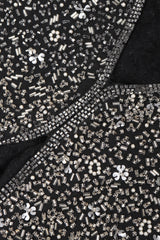 Recess Los Angeles Vintage Rare Halston Beaded Starry Dolman Sleeve Dress